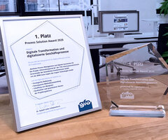 MR.KNOW sichert sich mit dem Projekt „Informationsportal für Arbeitgeber“ den ersten Platz beim Process Solution Award